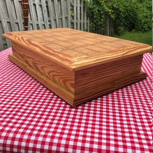 13&quot; x 18&quot; Wood Raised Platform Charcuterie Board