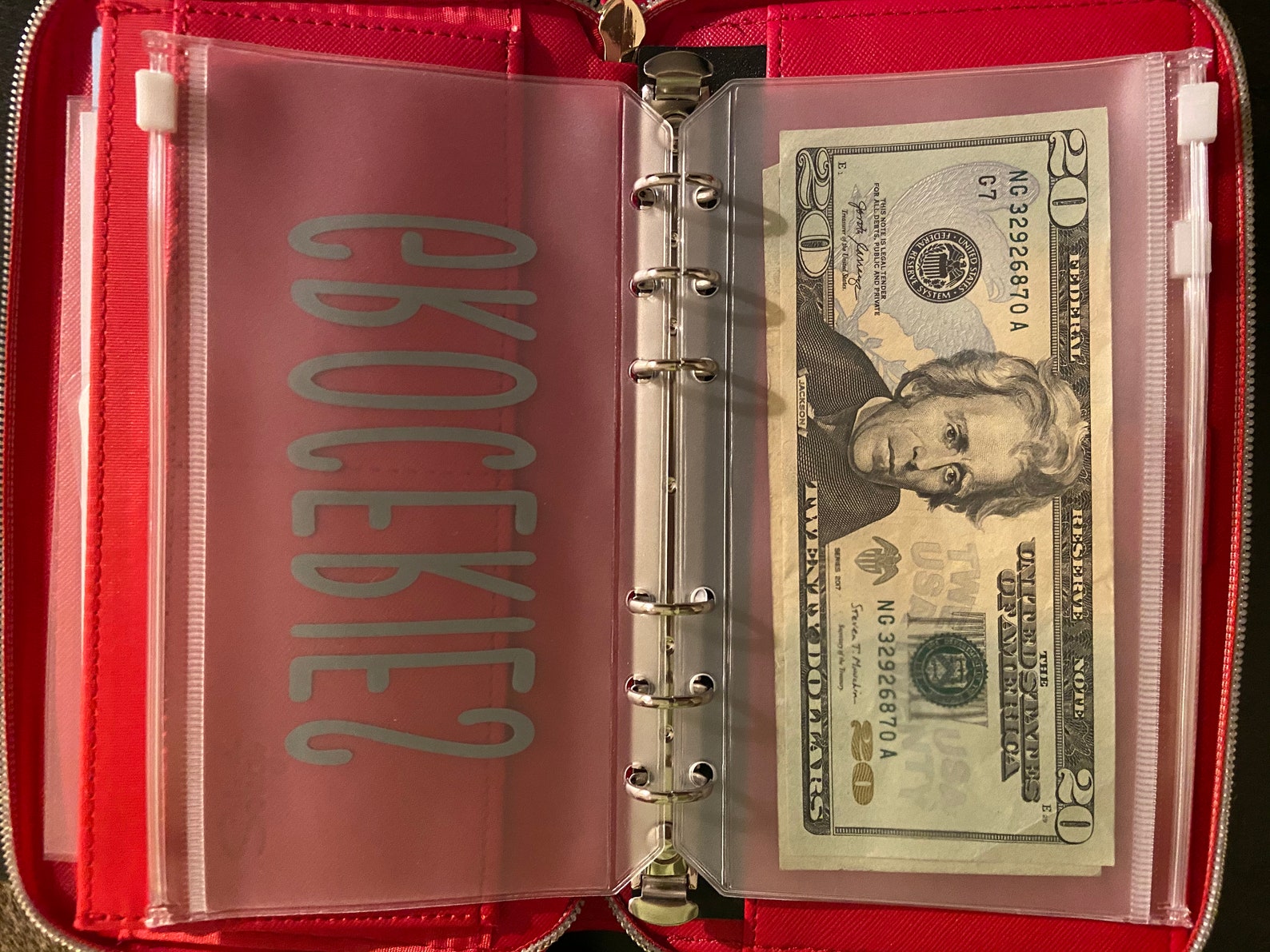 Clear Zippered Cash Envelopes A6/Personal Size Envelopes Etsy