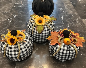 Fall Decorative Pumpkins || Poly filled pumpkin set || Fall decor