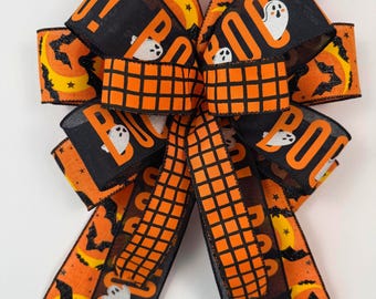 Halloween Boo Ghost Bow