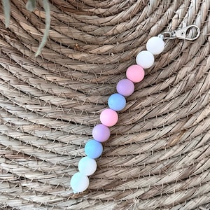 Pastel Dilation Beads Badge Buddy, Multicolor, Labor and Delivery Badge Buddy, Dilation, Labor Nurse, Midwife, Cervix Exam