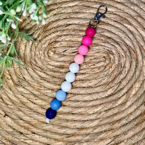 Ombré Rainbow Dilation Beads Badge Buddy, Multicolor, Labor and Delivery Badge Buddy, Dilation, Labor Nurse, Midwife, Cervix Exam