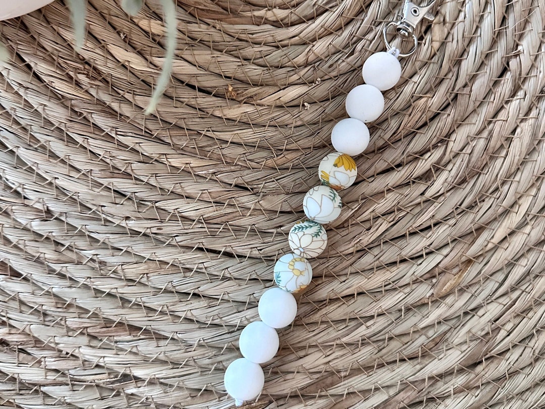 Floral Dilation Beads Badge Buddy, Labor and Delivery Badge Buddy