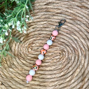 Peaches and Cream Dilation Beads Badge Buddy, Multicolor, Labor and Delivery Badge Buddy, Dilation, Labor Nurse, Midwife, Cervix Exam