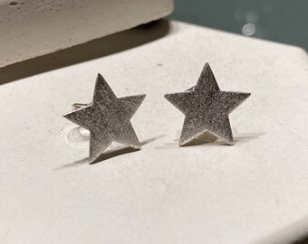 Stud Earrings Star &quot;Star&quot; 925 Silver