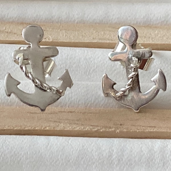 Anchor Earrings Etsy