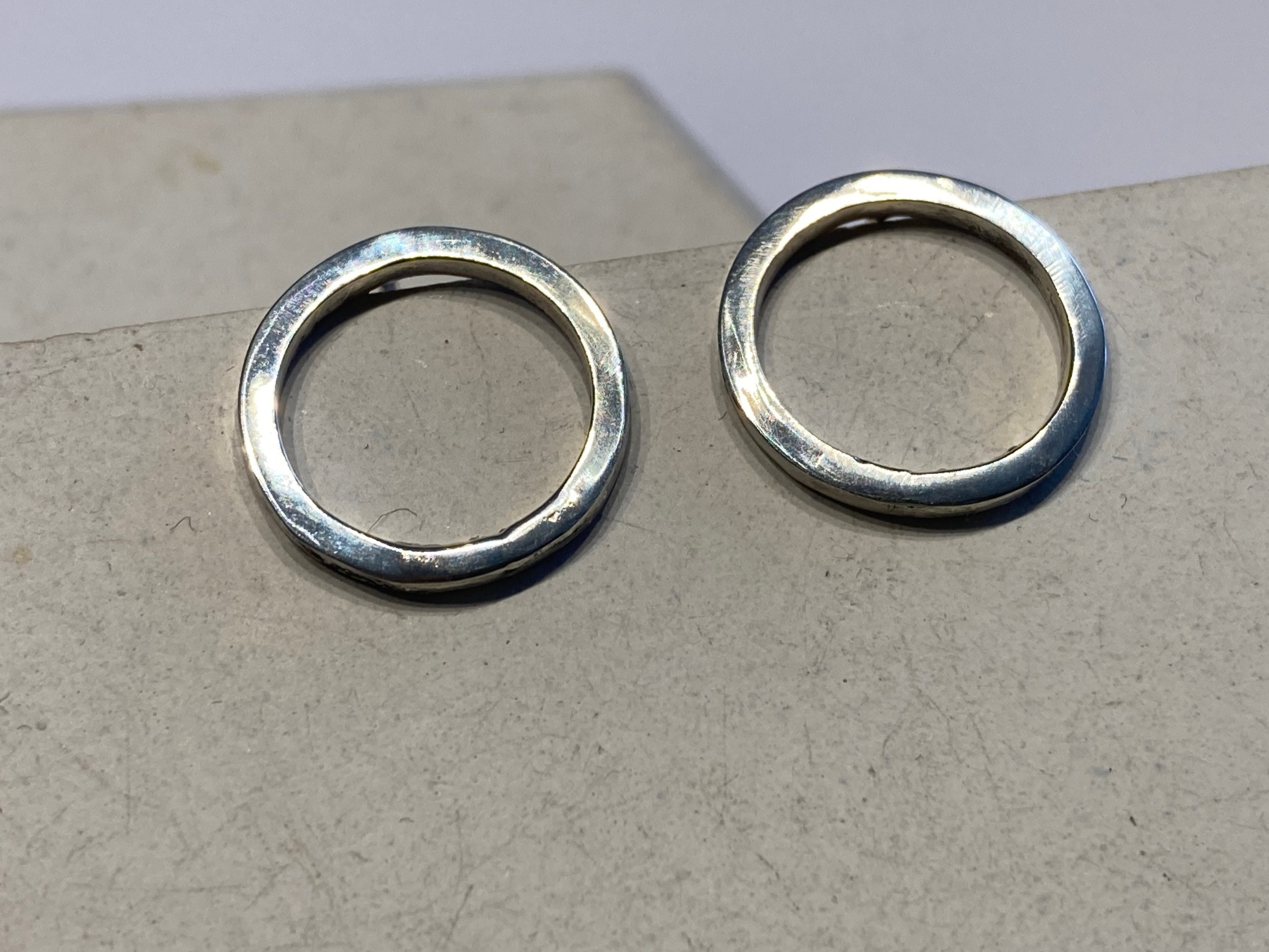 Handmade earrings “Circle” 925 sterling silver