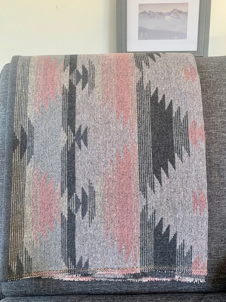 Bohemian Blanket Aztec Throw Southwestern Design Soft Etsy Canada