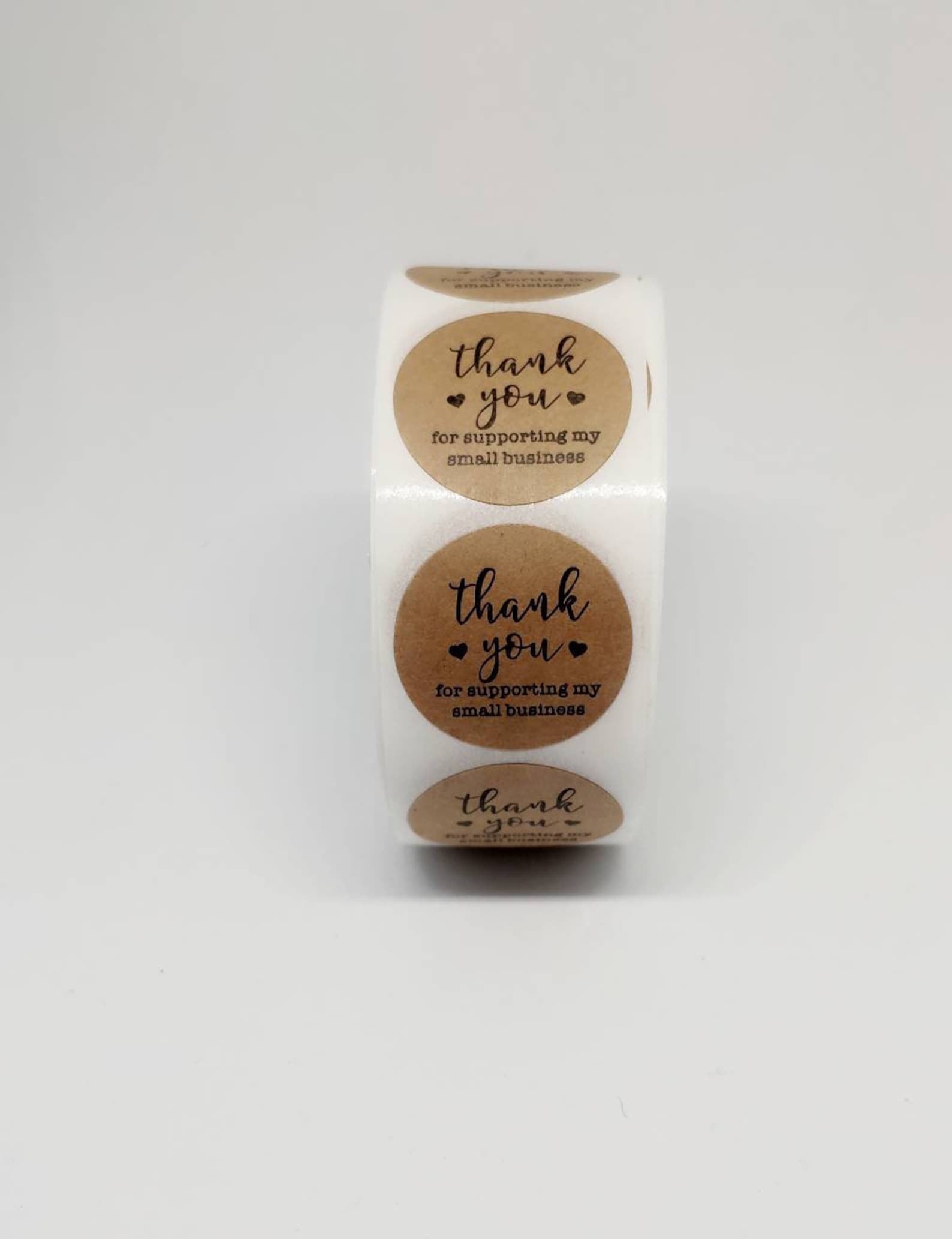 Thank You Stickers Labels Kraft Paper Thank You for - Etsy