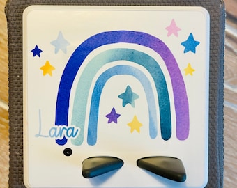 Personalized waterproof Toniebox protective film with name vinyl design, personalized children's Toniebox film premium name film