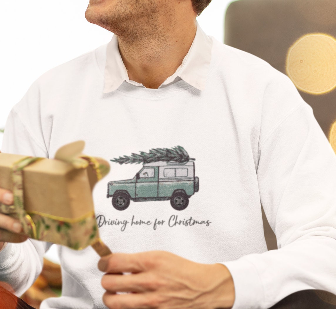 Land Rover Gifts Christmas Land Rover Jumper Heritage Green Defender