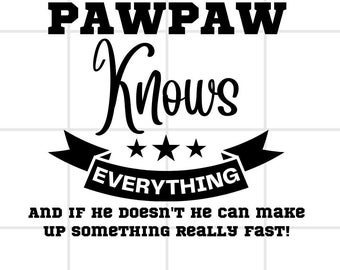 Pawpaw Knows Everything, Unleash the Wisdom, Embrace the Wit and Wisdom of Pawpaw with Our Quirky Digital File