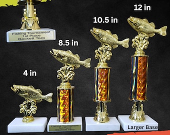 Custom Fishing Trophies for Tournaments and Personal Victories - Engrave Your Triumph