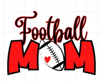 Football Mom PNG File - Perfect for Game Day Apparel & Accessories! Flaunt your Football Mom gear with pride!