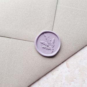 LAVENDER Wax Seals self adhesive wax seals wedding wax seals floral wax seals pre made wax seals diy invitations wedding bouquet image 2