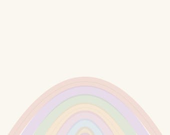Abstrakte Bögen Poster · Pastell Wandbild Druckbar · Minimalist Kunst · Geometric Art Print · Moderne Wanddeko