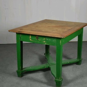 TSH203 Table des fermiers/table antique/vintage/table de cuisine image 1