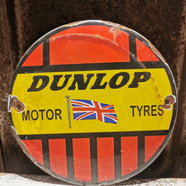 ACC681 Dunlop Emailleschild