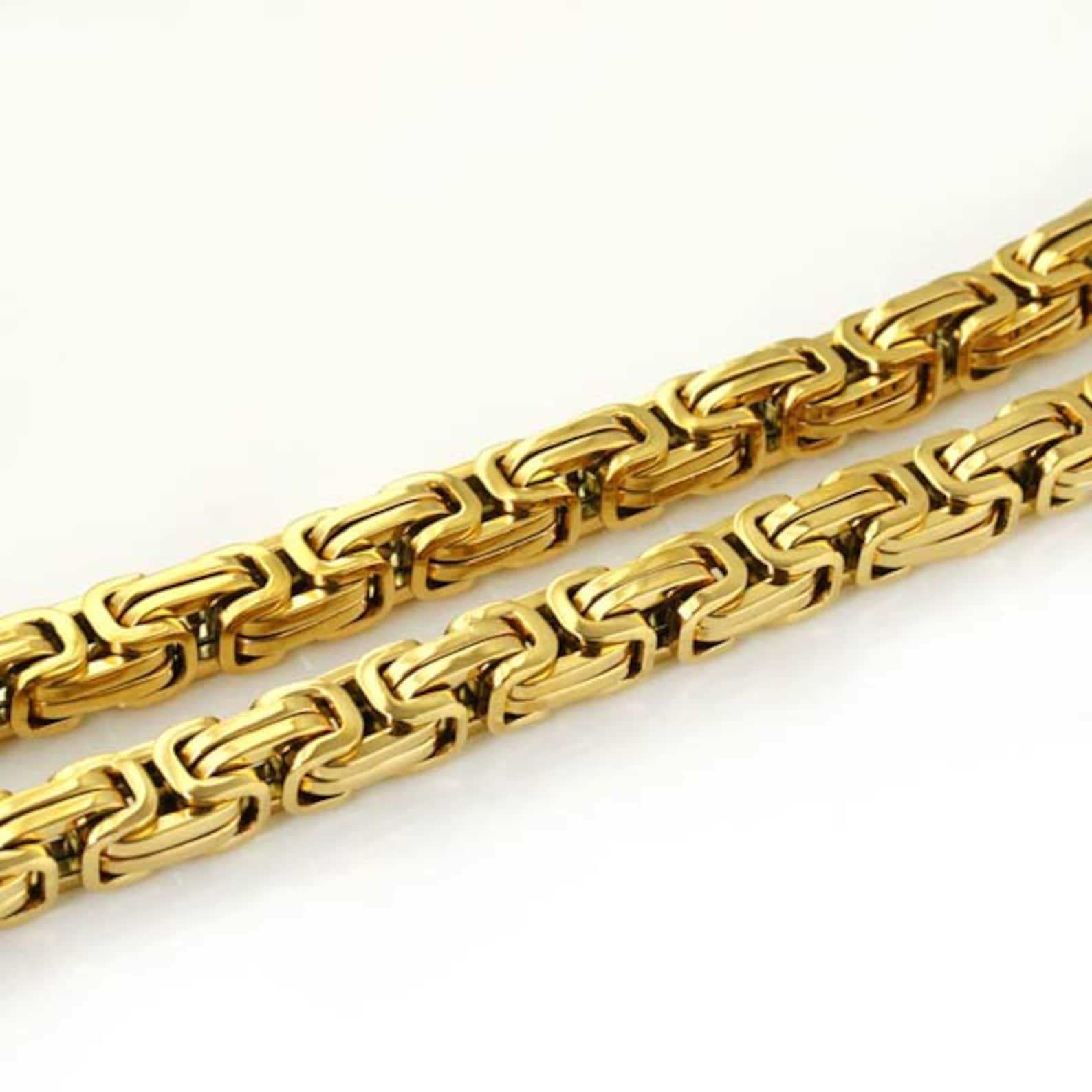 9ct Gold Byzantine Chain 16 24 U.K. Made Fully Etsy UK