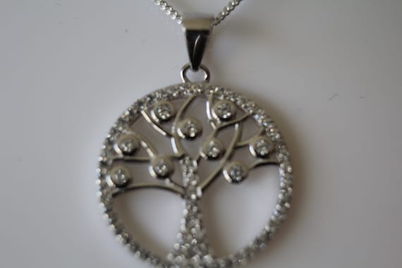 Buy Sterling Silver Tree of Life Pendant Complete With 18