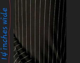Black white striped Polyester Stretch Fabric by the yard , half yard , fat quarter , quarter yard x 14 inches wide!! FAST SHIPPING!
