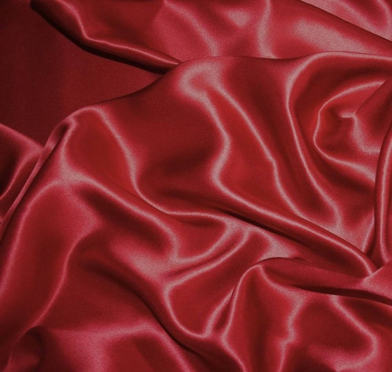 Red Satin Fabric 60 Inch Wide High Quality 