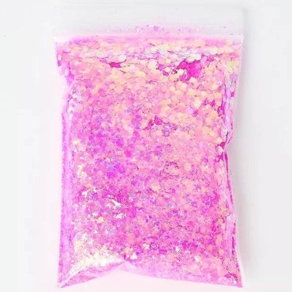 Hot Pink Face Glitter Etsy