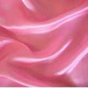 Neon Pink Satin Fabric Thin Fabric by the yard , half yard , fat quarter , quarter yard x 60 inches wide!! FAST SHIPPING!