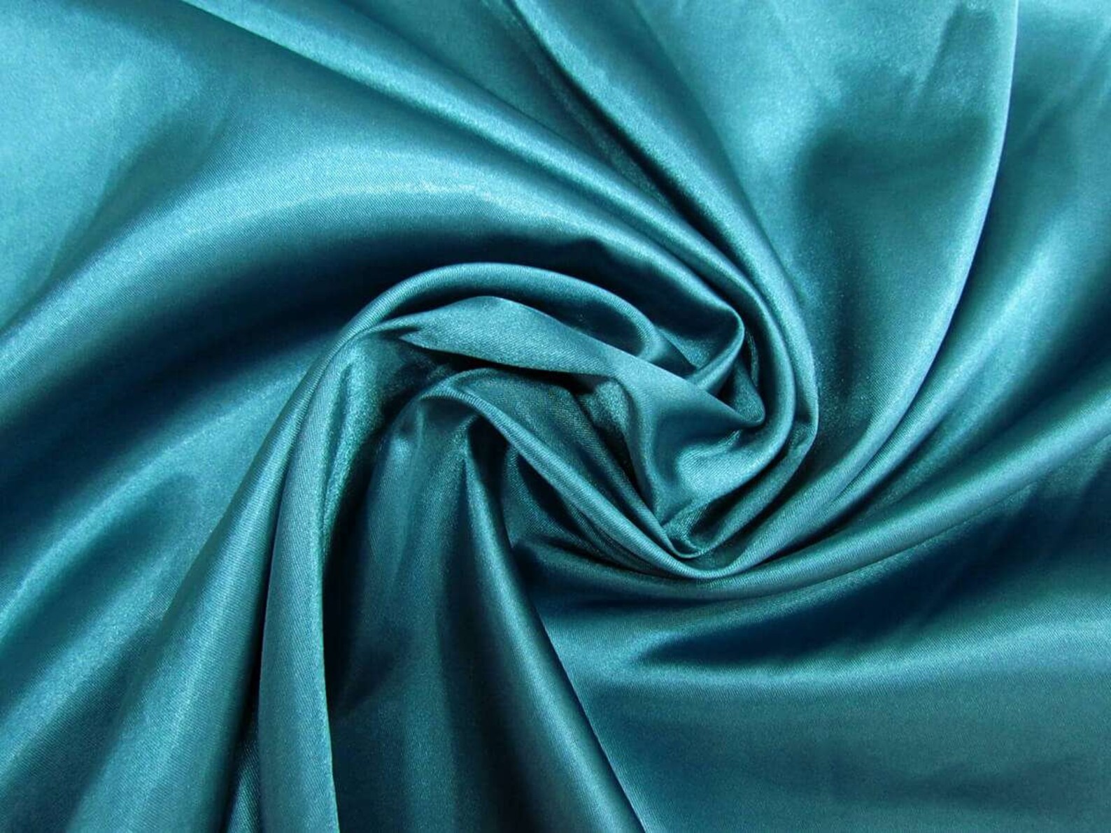 Rite of Passage Dark Teal Satin Fabric By the Yard Pre Order main image 1