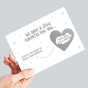 Petite surprise pour vous! Carte d’annonce de grossesse de grand-père, carte de révélation de grossesse, annonce de grossesse, carte de révélation de grossesse à gratter de grossesse
