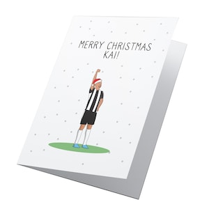 Biglietto di Natale personalizzato Bruno Guimaraes, biglietto di Natale Bruno Guimaraes, biglietto di Natale NUFC, biglietto Newcastle United