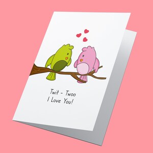 Twit Twoo! Divertente biglietto di anniversario, fidanzato, fidanzata, marito, moglie, partner, divertente biglietto di anniversario, con amore, biglietto d'amore