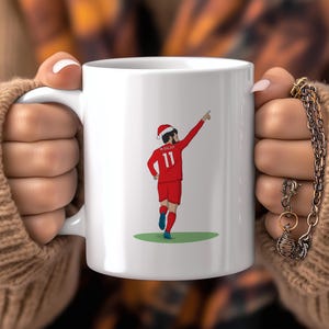 Mohamed Salah mug, Manchester United mug, Mohamed Salah Christmas mug, personalised Christmas mug, Liverpool Gift, grandson football gift, Christmas gift, Mohamed Salah gift, Mohamed Salah Christmas, Customised Mug, Liverpool Christmas, Liverpool Mug