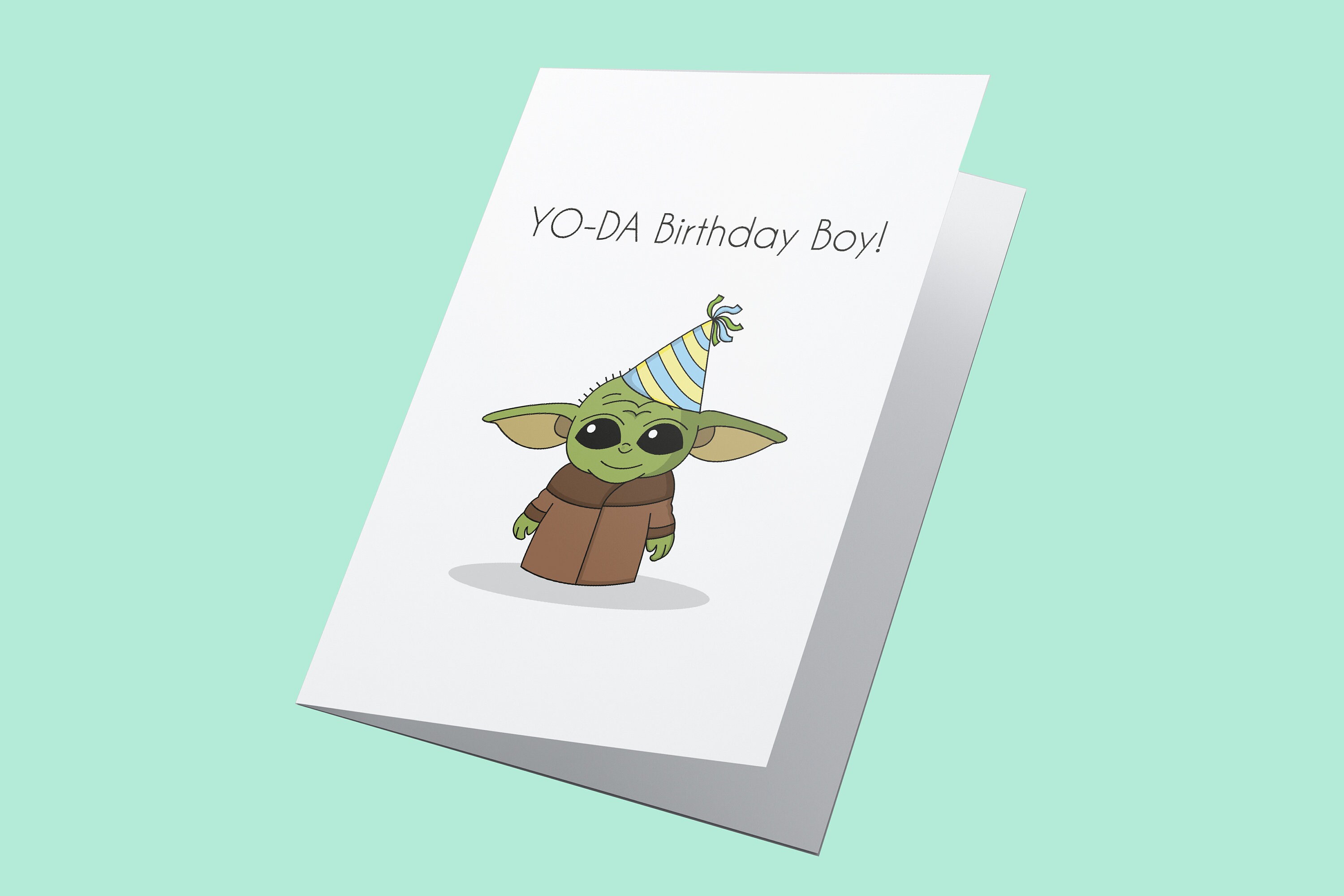YO-DA Birthday Boy Personalised Birthday Card, Boys Birthday Card Sta…