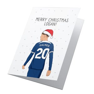 Cole Palmer Gepersonaliseerde kerstkaart! Gepersonaliseerde Cole Palmer-kerstkaart, Chelsea-kerstkaart