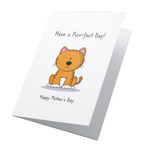 Purr-fect Fête des Mères! Carte personnalisée de jour de mères, carte de maman de chat, carte pour la maman de chat, jour de mère, jour de mère du chat, amant de chat