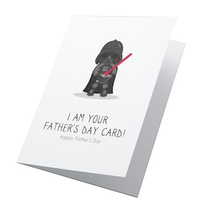 Je suis ta fête des Pères ! Carte personnalisée, Happy Fathers Day, Funny Fathers Day, Stepdad Card, Star Wars Fathers Day, Star Wars Card