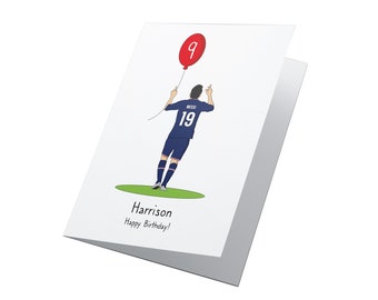 Lionel Messi! Any Age Personalised Lionel Messi Birthday Card