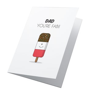 Papa fabuleux! Carte personnalisée de fête des pères, fête heureuse des pères, drôle de fête des pères, carte beau-père, carte papa
