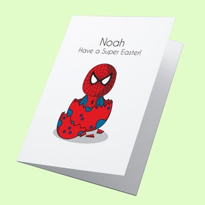 Cartão de Páscoa personalizado Supehero!, Cartão de Páscoa feliz, Cartão de Páscoa de super-herói, Cartão de Páscoa dos Vingadores, Cartão de Páscoa da Marvel