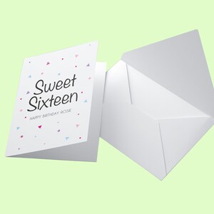 sweet 16 personalised card