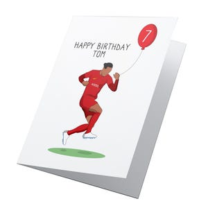 Virgil van Dijk! Gepersonaliseerde verjaardagskaart, Virgl Van Dijk-verjaardagskaart, Liverpool-verjaardagskaart, Liverpool-kaart