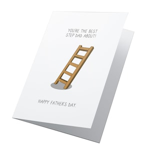 No.1 Step Papa! Carte personnalisée de jour des pères, jour heureux de pères, jour drôle de pères, carte de beau-père, carte de papa, carte drôle de papa d’étape