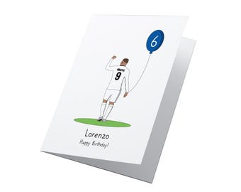 Kylian Mbappe! Any Age Personalised Kylian Mbappe Birthday Card, Real Madrid Birthday Card, Mbappe Real Madrid