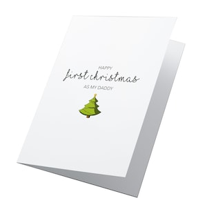 Buon primo Natale come il mio papà! Biglietto di Natale personalizzato per il primo papà, biglietto di Natale per il primo bambino, biglietto di Natale per il nuovo bambino