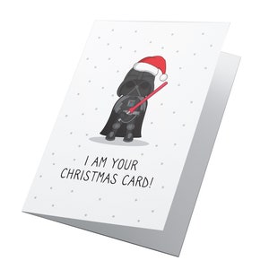 Eu sou seu cartão de Natal Cartão de Natal personalizado, Star Wars Natal, Cartão de Natal infantil, Feliz Natal, Cartão de Natal, Star Wars