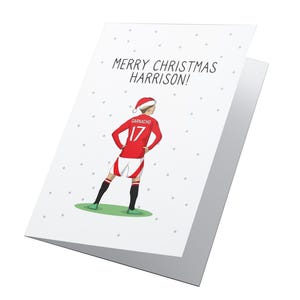 Gepersonaliseerde Alejandro Garnacho-kerstkaart, MUFC-kerstkaart, Manchester United-kerstkaart, Garnacho-kerst