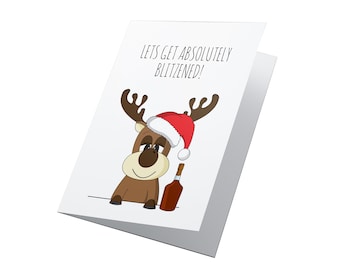 Geblitzt! Personalisierte Weihnachtskarte, Frohe Weihnachten, Lustige Weihnachtskarte, Weihnachtskarte, Weihnachtskarte Freund, Weihnachtskarte