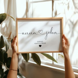 Stampa di coppia personalizzata, regalo di fidanzamento, regalo di nozze, regalo per fidanzamento, stampa d&#39;amore personalizzata, regalo di San Valentino, stampa di San Valentino