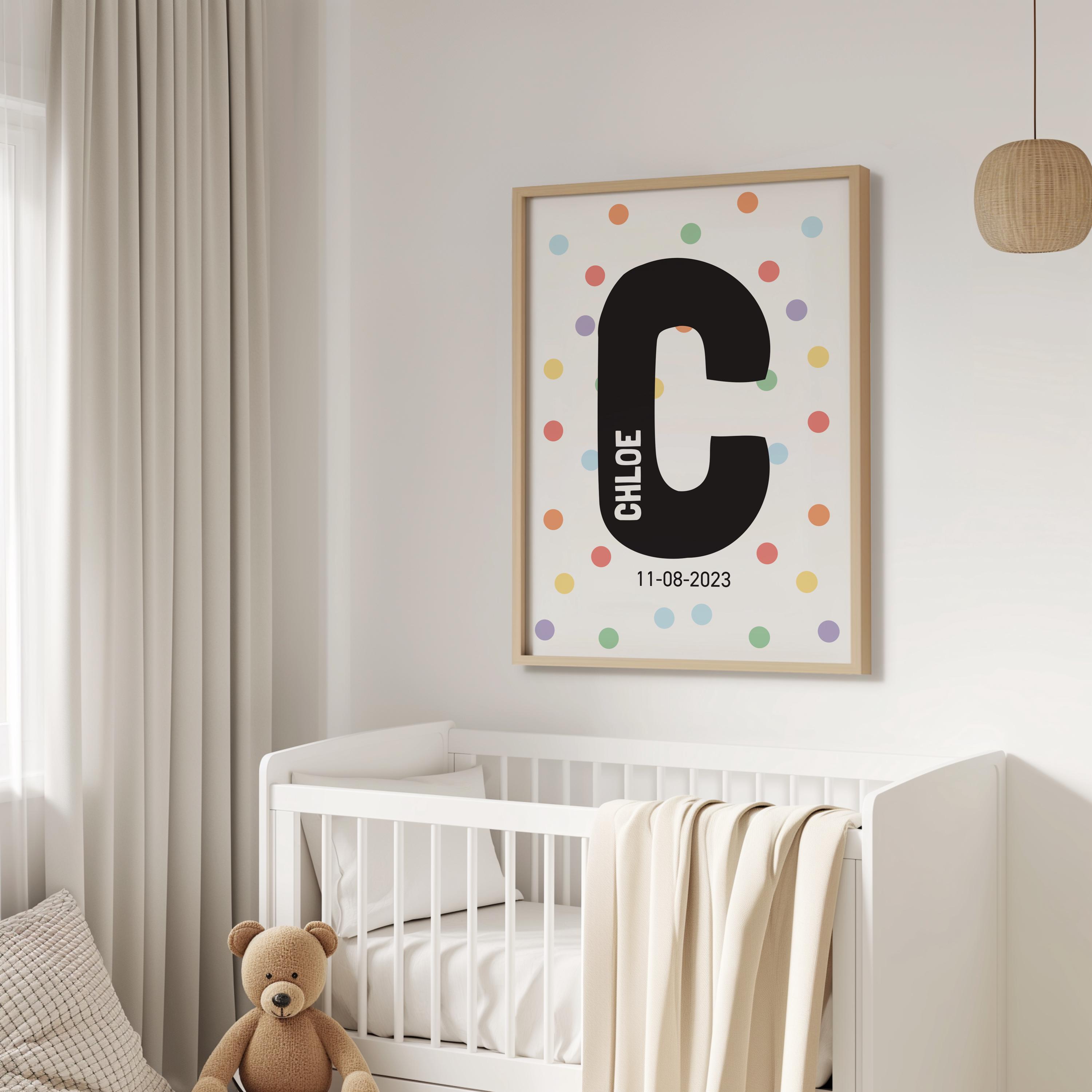 Personalised Nursery Print, Nursery Decor, Newborn Gift, Nursery Wall Art, Baby Room Decor, Personalised Nursery, Nursery Ideas